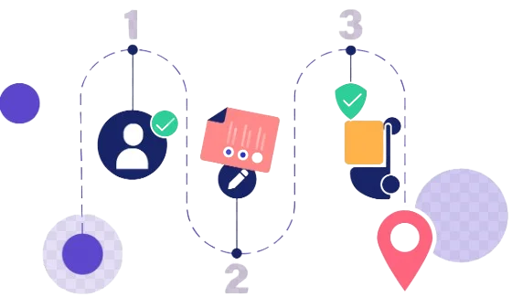 Visual representation of the digital marketing services process